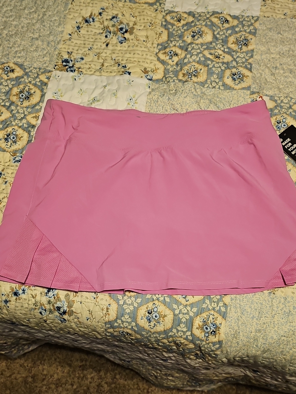 Mesh-Insert Skort in Pink Lilac